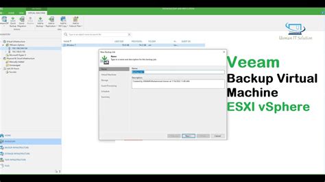 How To Backup Vmware Esxi Virtual Machine From Veeam Backup Usman It