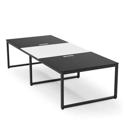 Tribesigns 8 Ft Rectangle Tabletop Black Conference Table 95 In Large