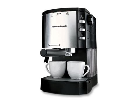 Hamilton Beach 40729 Cappuccino Plus Espresso Maker Silverblack