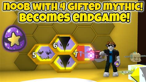 Noob With 4 Gifted Mythic Bees Becomes Endgame Bee Swarm Simulator