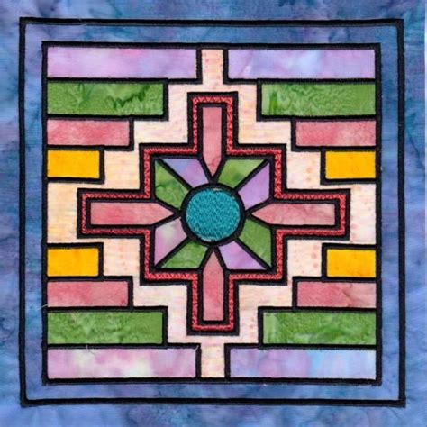 Southwest Stained Glass Machine Embroidery Designs Machine Embroidery Custom Embroidery