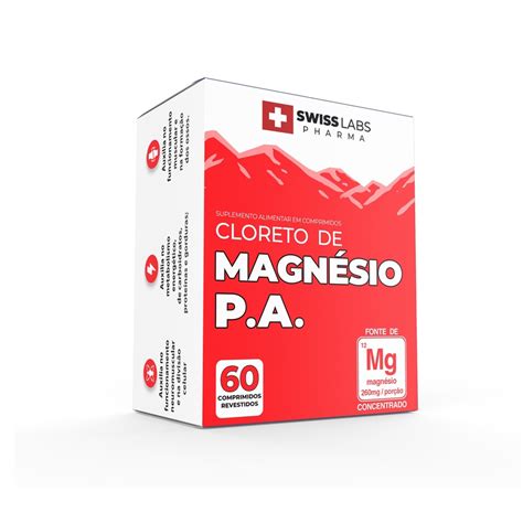 Cloreto de Magnésio pa 60 comprimidos Swiss Labs Pharma Submarino