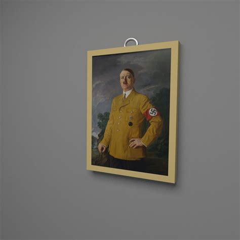 3D Model Adolf Hitler Painting VR AR Low Poly CGTrader