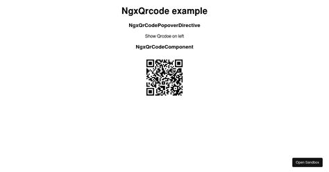 Ngx Qrcode Example Codesandbox