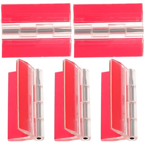 NUOLUX 5pcs Self Adhesive Acrylic Hinges Universal Piano Hinges