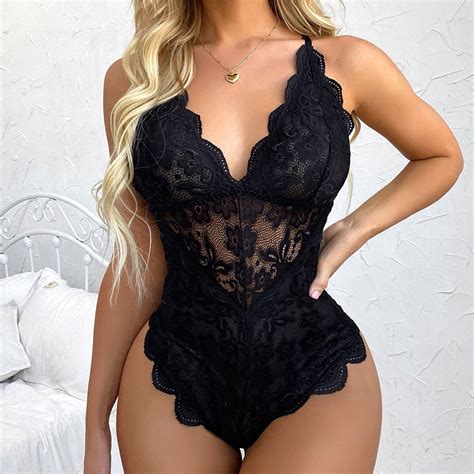 Lingerie Azul Sexy Crotchless Feminina Conjunto De Suti Oco Trajes Er