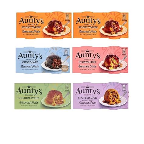 Amazon Bundle Of Packs Auntys Puddings Strawberry