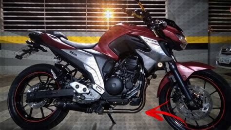 FAZER 250 FZ 25 Instalação escape Jeskap embaixo da pedaleira YouTube