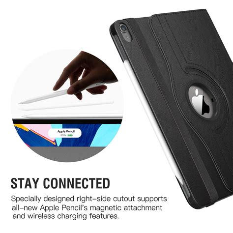 Hoes draaibaar Apple iPad Pro 12.9 (2022/2021/2020/2018) zwart