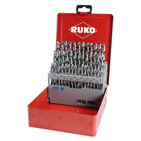 Ruko Spiralbohrer Sets DIN 338 N HSS G 50 Pcs In Metal Svh24 De