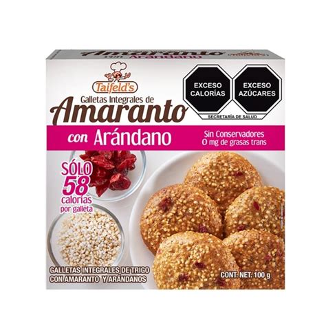 Galletas Taifelds con Amaranto y Arándano 100g Walmart en línea