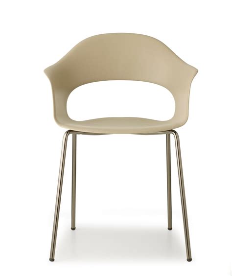 LADY B Technopolymer Chair With Armrests By SCAB DESIGN Design Studio