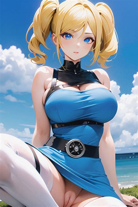 Rule Girls Ai Generated Big Breasts Blonde Hair Blue