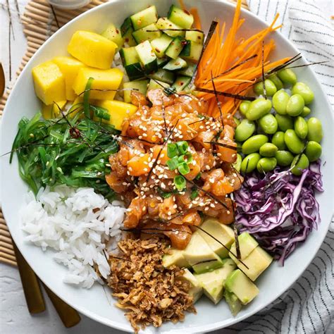 Easy Spicy Salmon Poke Bowl El Mundo Eats