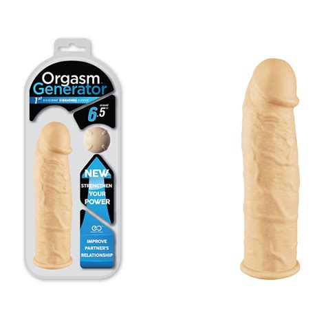 Capa Peniana Vibratoria Em Silicone Bege Cm Orgasm Generator Sex Shop Loja Pimenta