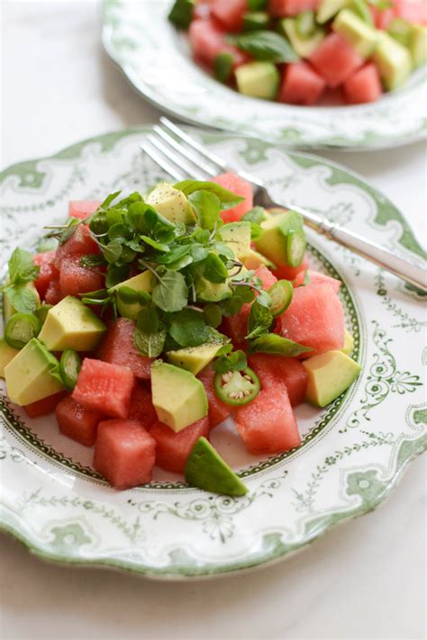 Watermelon Avocado Salad Hello Wholefoods