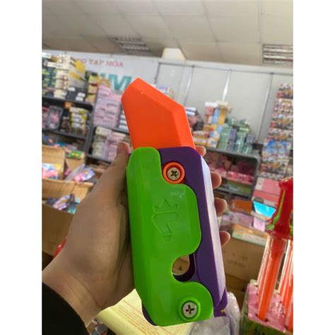 Dạ quang Đồ Chơi Dao Cà Rốt Vô Tri siêu to khổng lồ dao Mini dao hình chuối mới Gấp Gọn Hot