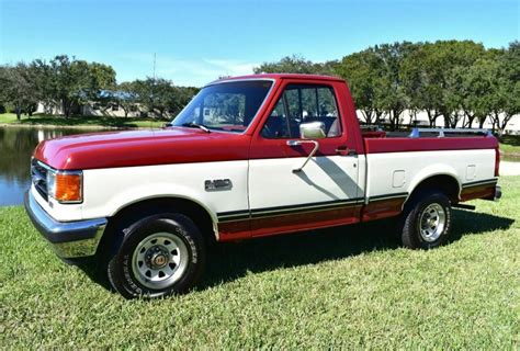 1990 Ford F 150 Xlt Lariat 2dr Standard Cab Sb 52155 Miles Red Pickup