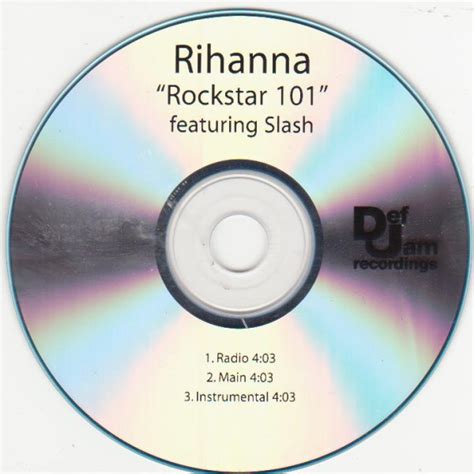 Rihanna Featuring Slash Rockstar 101 2010 Cdr Discogs