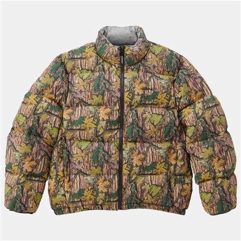 Gramicci Down Puffer Jacket Leaf Camo Behind The Pines