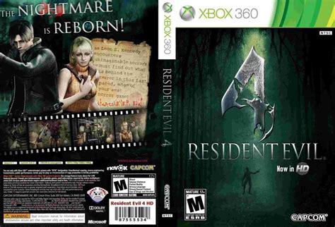 Resident Evil 4 Hd Cover 2011 Capa Xbox 360 Giga In Games