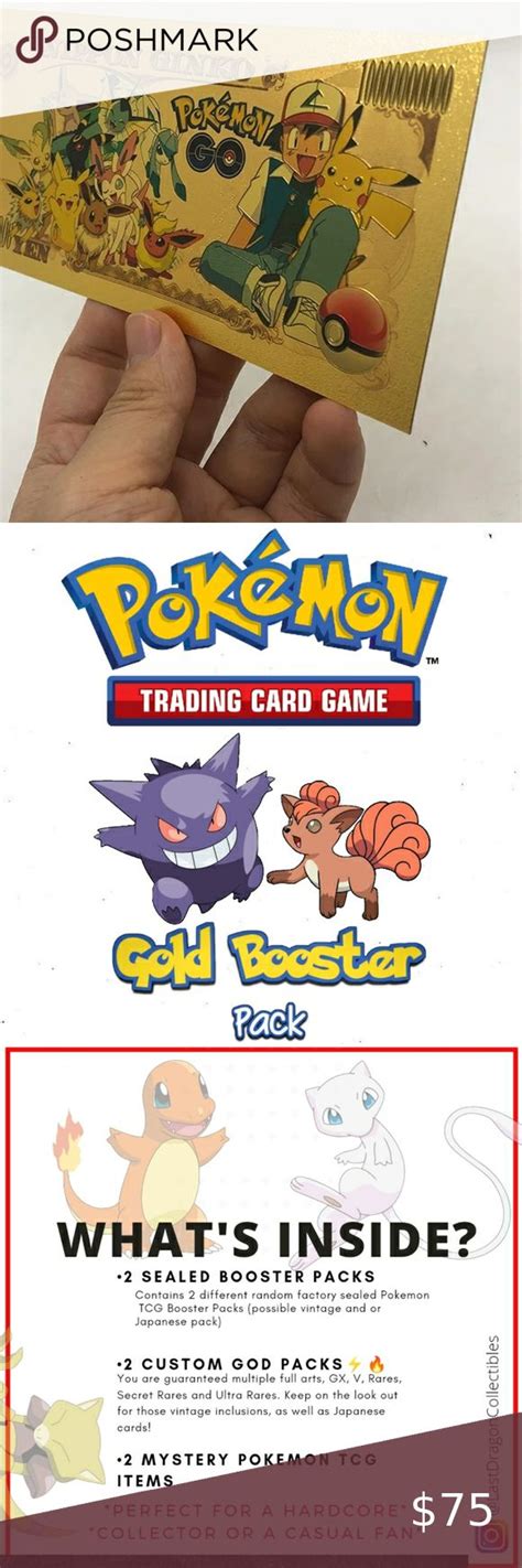 Pokemon Gold Booster Pack | Gold pokemon, Pokemon, Pokémon tcg