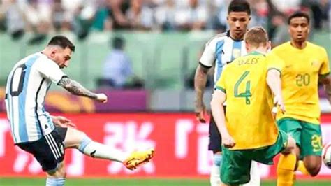 Hasil Argentina Vs Australia Lionel Messi Main Penuh Dan Buat Rekor