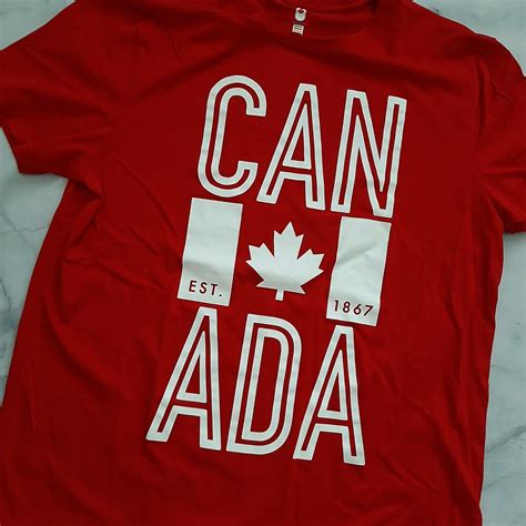 Hudsons Bay Hbc Team Canada Olympic T Shirt Red Mens Large Short