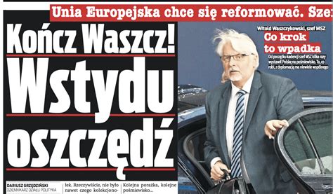 STAN GRY RZ Szydło na szczytach nie mówi jasno Fakt Kończ Waszcz