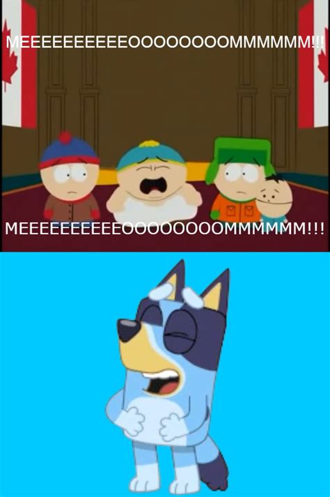 Bluey Laughing At Eric Cartman Crying By Qubofan On Deviantart