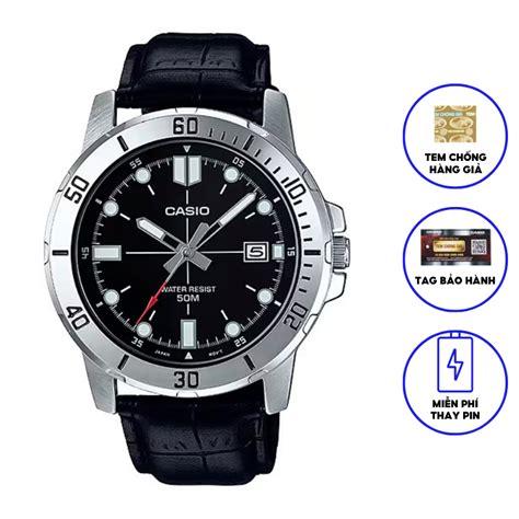 Đồng hồ nam dây da Casio MTP VD01L 1EV chính hãng Shopee Việt Nam