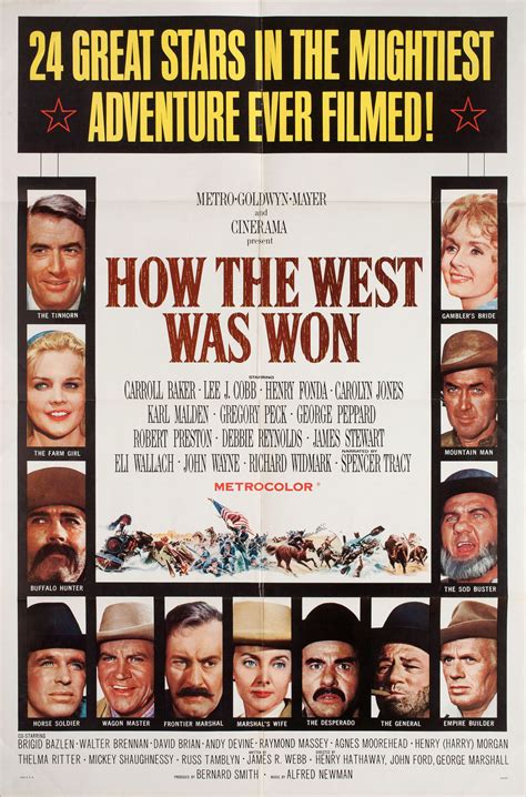 How the West Was Won Original 1964 U.S. One Sheet Movie Poster ...