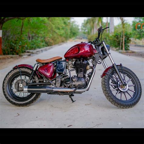 Tastefully Modified Royal Enfield Bobber Motorcycle Is A Style