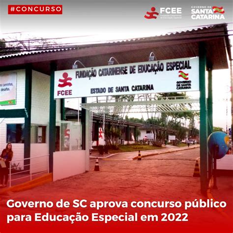 FCEE Governo de SC aprova concurso público para quadro civil do