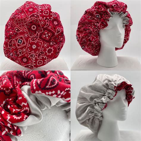 Red Bandanna Bonnet