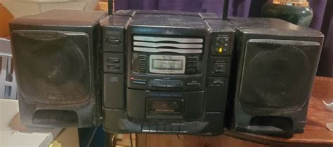 Vintage Jvc Pc Xc Stereo Boombox Cd Changer Cassette Player Ebay