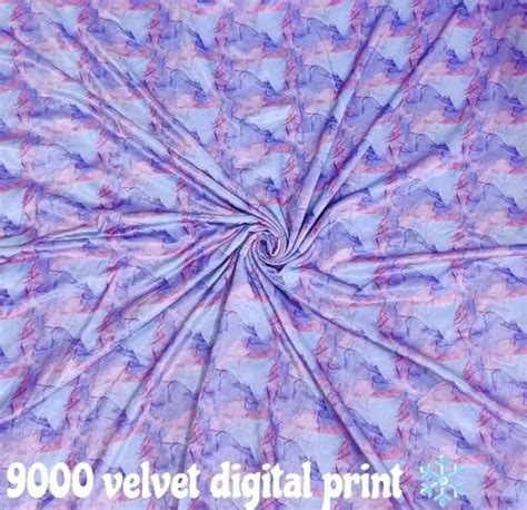 Digital Printed Velvet Fabric At Rs 195 Meter Velvet Fabrics In