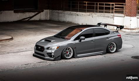 Wrx Sti Sedan With A Radical Stance By Rotiform Wrx Subaru Wrx