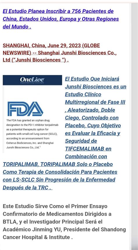 Pharma Jonpi On Twitter Small Cell Lung Cancer Junshi Bioscience