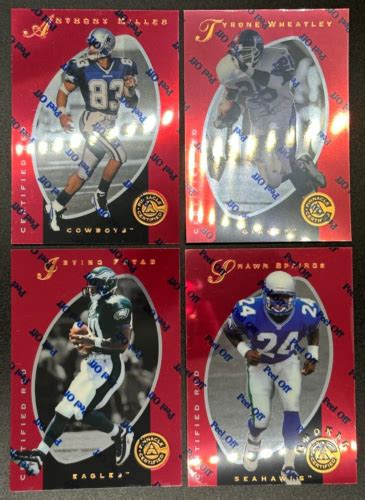 Pinnacle Certified Red Football Lot Cards Mint Ebay