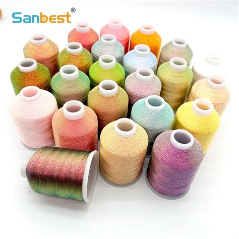 Sanbest Fil De Tissage Super Cam L On Arc En Ciel Tissage Fait La