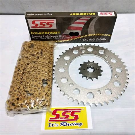 Jual Gear Set Sss Yamaha Yzf R V All New Vixion R Rantai Gold