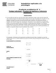 Estadística aplicada a la gestión PA2 docx Estadística aplicada a la