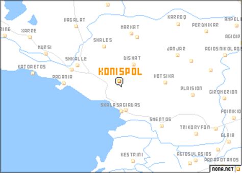 Konispol (Albania) map - nona.net