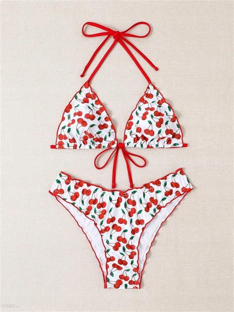 Shein Tvs Falbana Bikini D Od Print S Ceny I Opinie Ceneo Pl