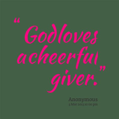 Cheerful Giver Quotes. QuotesGram