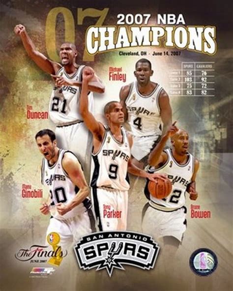 2007 Spurs NBA Champions Composite Sports Photo - Walmart.com