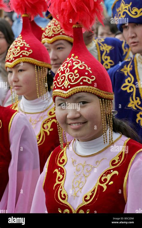 Kazakh Women National Dress Hi Res Stock Photography And Images Alamy