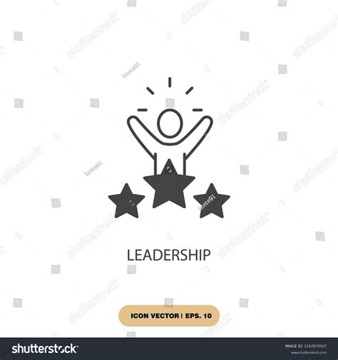 Leadership Icons Symbol Vector Elements Infographic Stock Vector ...