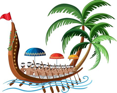 Rowboat with people rowing 6094674 Vector Art at Vecteezy